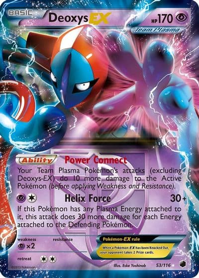 Deoxys EX (Team Plasma) Plasma Freeze Pokemon card