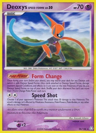 Deoxys Speed Forme Legends Awakened Pokemon card
