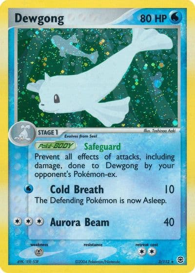 Dewgong FireRed & LeafGreen Pokemon card