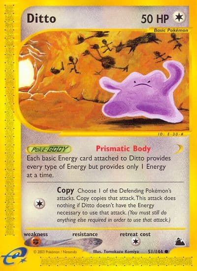 Ditto Skyridge Pokemon card