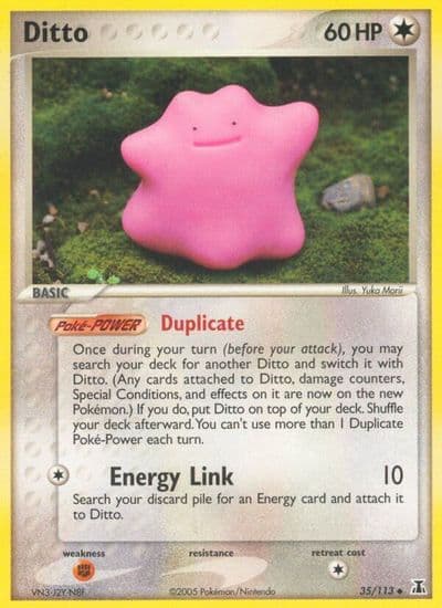Ditto Delta Species Pokemon card