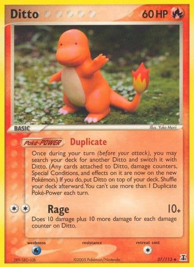 Ditto (Charmander) Delta Species Pokemon card