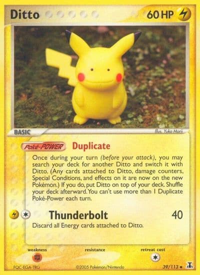 Ditto (Pikachu) Delta Species Pokemon card