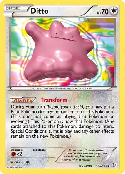 Ditto Boundaries Crossed Pokemon card