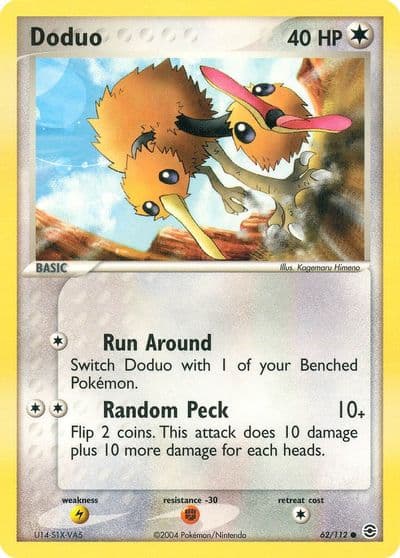Doduo FireRed & LeafGreen Pokemon card