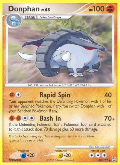 Donphan Secret Wonders Pokemon card
