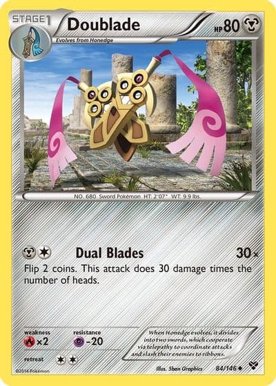 Doublade XY Base Set Pokemon card
