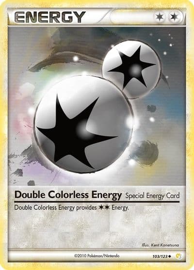 Double Colorless Energy HeartGold SoulSilver Pokemon card