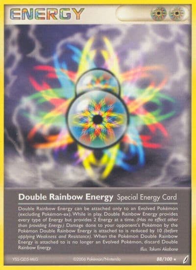 Double Rainbow Energy Crystal Guardians Pokemon card