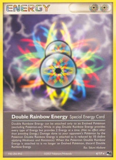 Double Rainbow Energy POP Series 5 Pokemon card