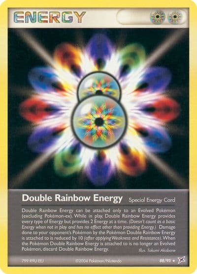 Double Rainbow Energy Team Magma vs Team Aqua Pokemon card