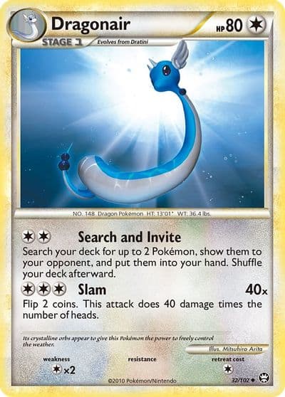 Dragonair Triumphant Pokemon card