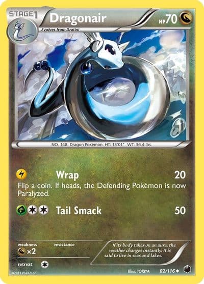 Dragonair Plasma Freeze Pokemon card