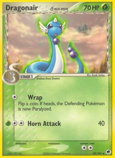 Dragonair (Delta Species) Dragon Frontiers Pokemon card