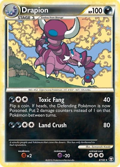 Drapion Triumphant Pokemon card