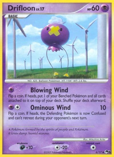 Drifloon POP Series 6 Pokemon card