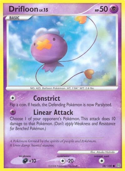 Drifloon Stormfront Pokemon card