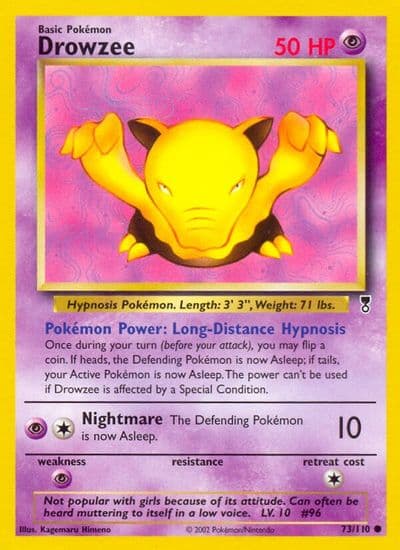 Drowzee Legendary Collection Pokemon card