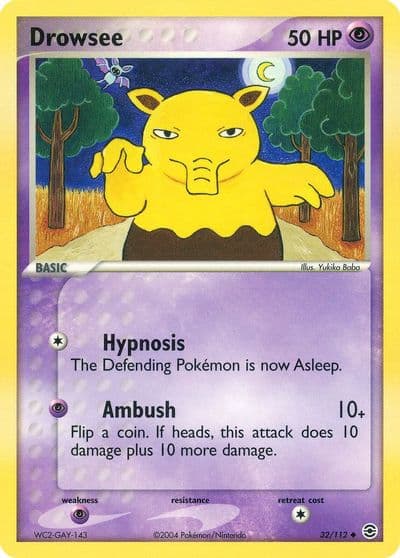 Drowsee FireRed & LeafGreen Pokemon card