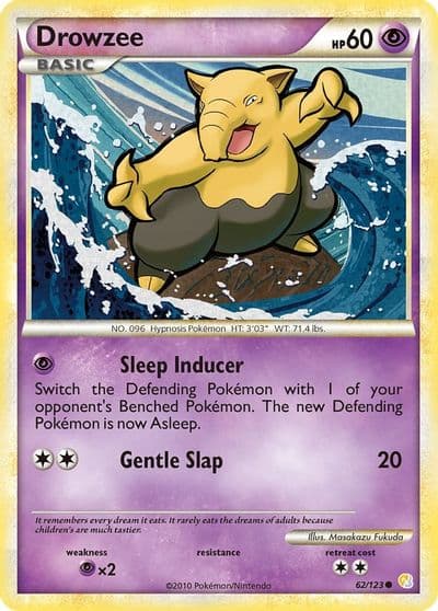 Drowzee HeartGold SoulSilver Pokemon card