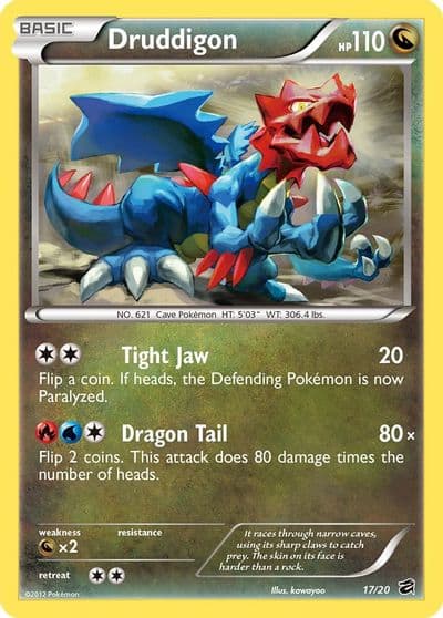Druddigon Dragon Vault Pokemon card