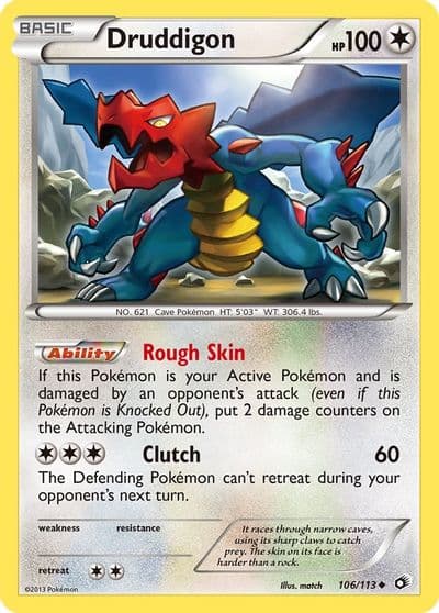 Druddigon Legendary Treasures Pokemon card