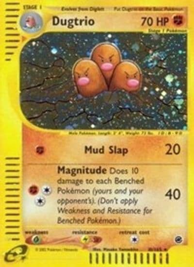 Dugtrio (10) Expedition Pokemon card