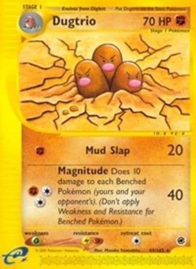 Dugtrio (44) Expedition Pokemon card