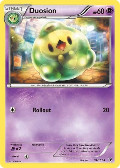 Duosion Noble Victories Pokemon card