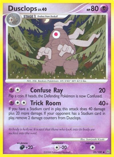 Dusclops (35) Stormfront Pokemon card