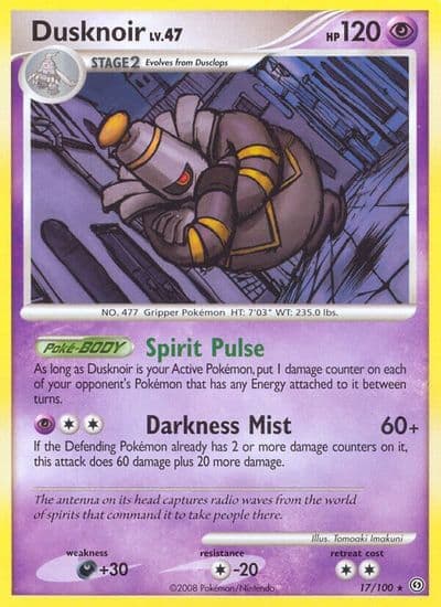 Dusknoir (17) Stormfront Pokemon card