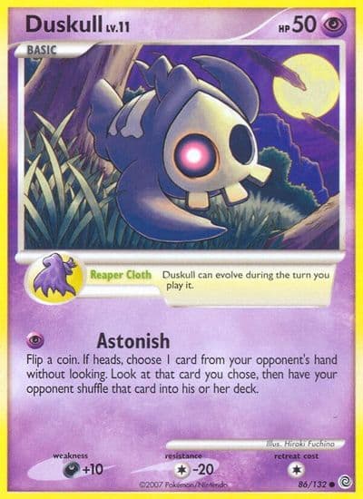 Duskull Secret Wonders Pokemon card
