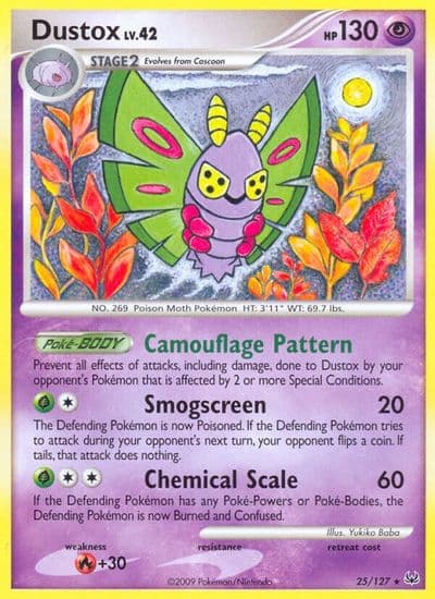 Dustox Platinum Pokemon card