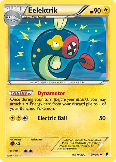 Eelektrik Noble Victories Pokemon card