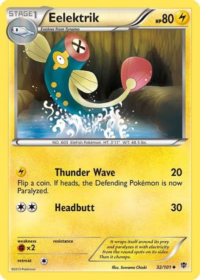 Eelektrik Plasma Blast Pokemon card