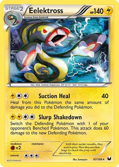 Eelektross Dark Explorers Pokemon card