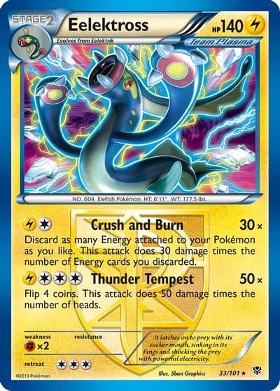 Eelektross (Team Plasma) Plasma Blast Pokemon card