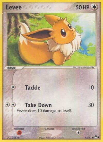 Eevee POP Series 3 Pokemon card