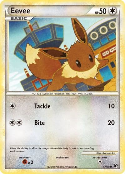 Eevee (47) Undaunted Pokemon card