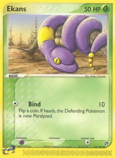 Ekans Sandstorm Pokemon card