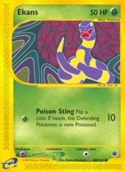 Ekans Expedition Pokemon card