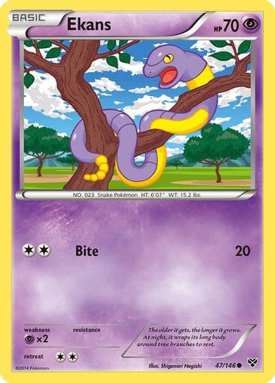 Ekans XY Base Set Pokemon card