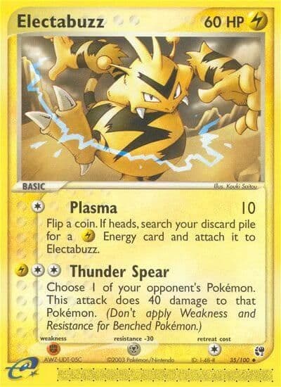 Electabuzz Sandstorm Pokemon card