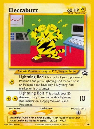Electabuzz WoTC Promo Pokemon card