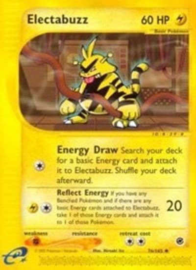 Electabuzz Expedition Pokemon card