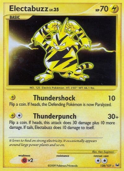 Electabuzz Platinum Pokemon card