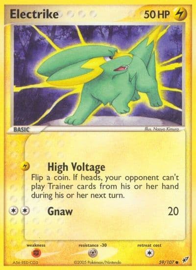 Electrike Deoxys Pokemon card