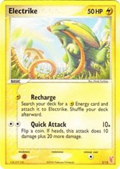 Electrike EX Trainer Kit 2: Plusle & Minun Pokemon card