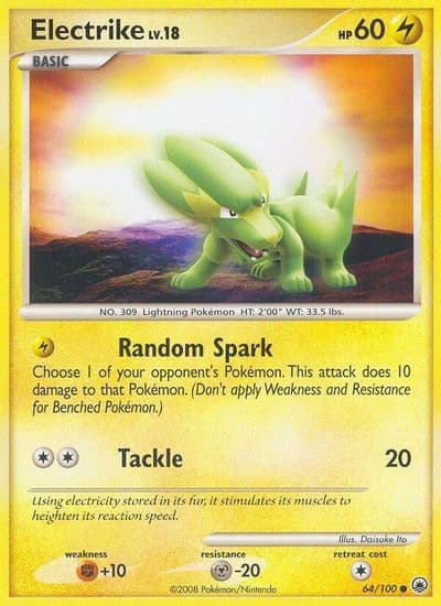 Electrike Majestic Dawn Pokemon card
