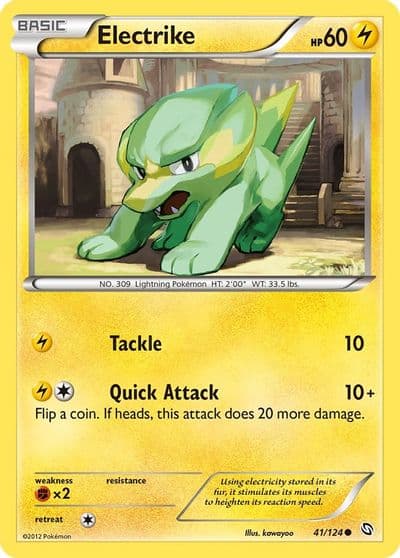 Electrike (41) Dragons Exalted Pokemon card